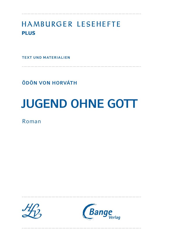 Weitere Ansicht: Jugend ohne Gott (Textausgabe) | Ödön Horváth