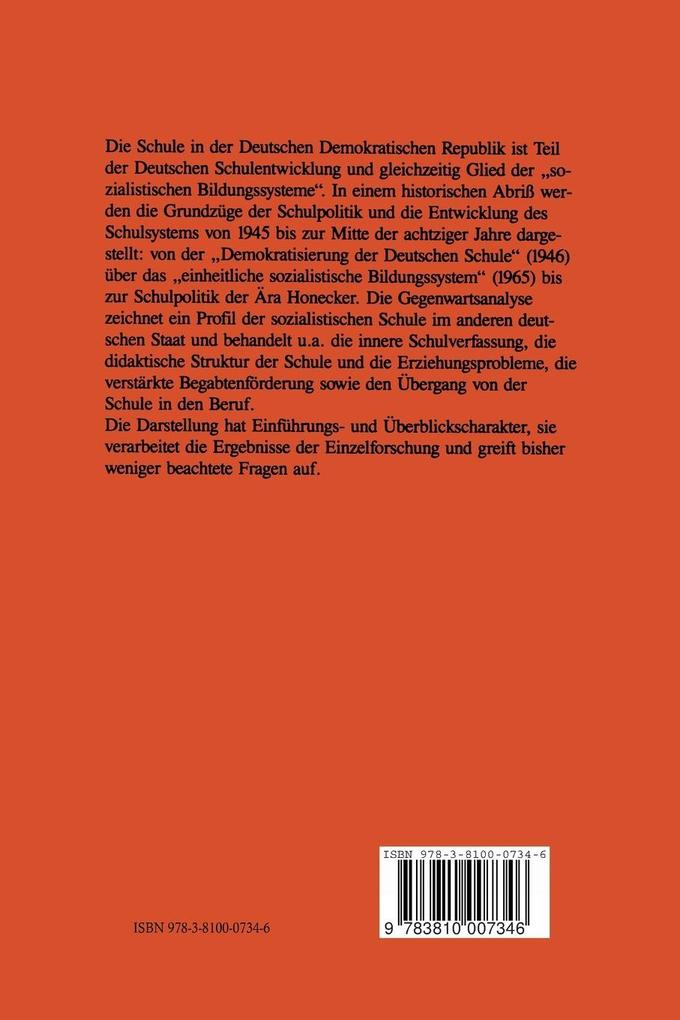Weitere Ansicht: Schulpolitik und Schulsystem in der DDR | Oskar Anweiler