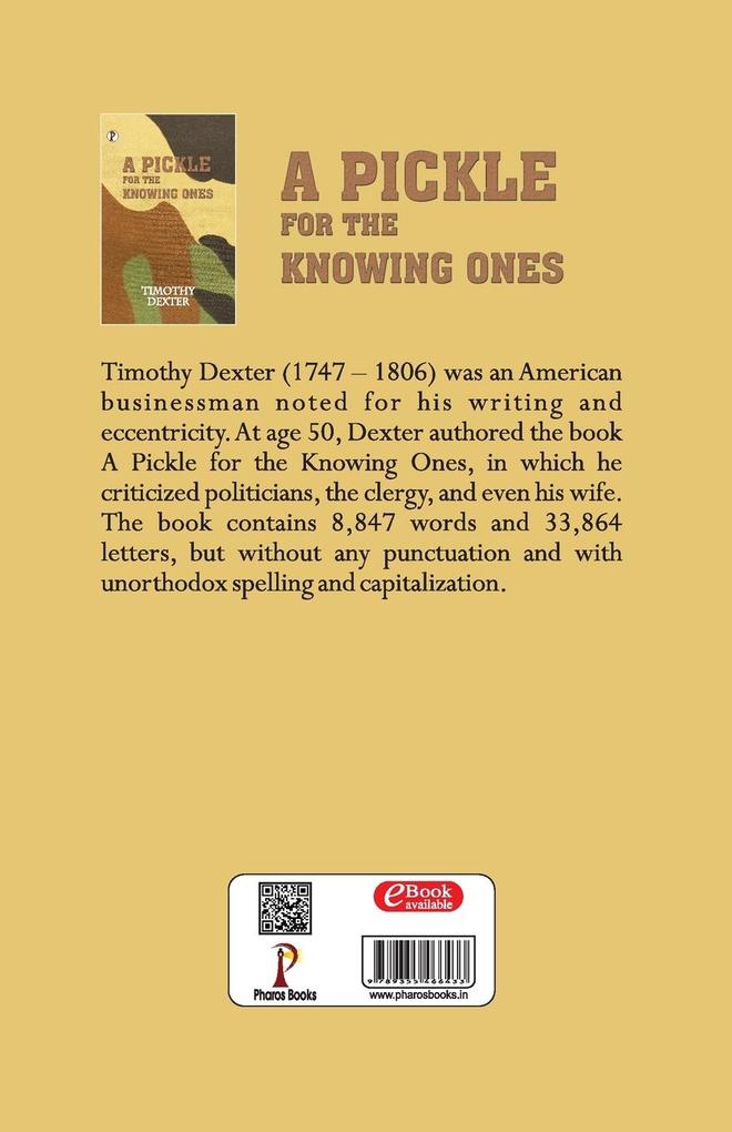 Weitere Ansicht: A Pickle for The Knowing Ones | Timothy Dexter