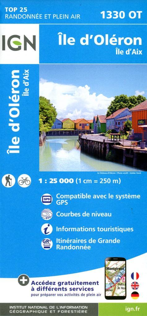 Produktbild: Île d'Oléron - Île d'Aix 1:25 000