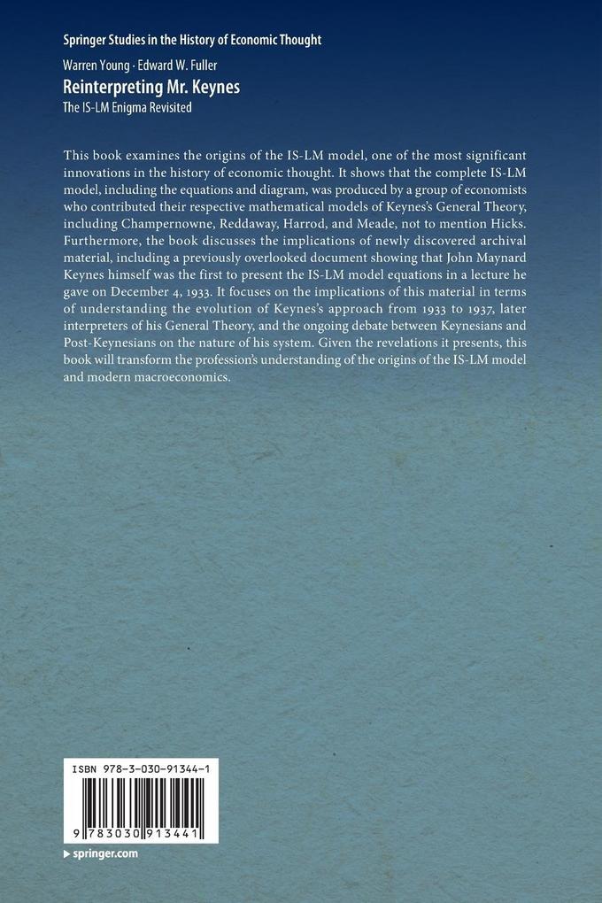 Weitere Ansicht: Reinterpreting Mr. Keynes | Warren Young, Edward W. Fuller