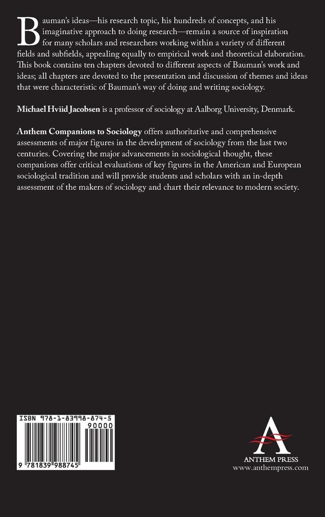 Weitere Ansicht: The Anthem Companion to Zygmunt Bauman