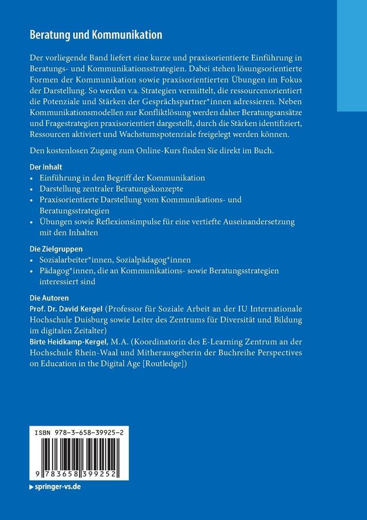 Weitere Ansicht: Beratung und Kommunikation | Birte Heidkamp-Kergel, David Kergel
