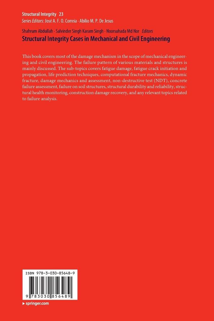 Weitere Ansicht: Structural Integrity Cases in Mechanical and Civil Engineering