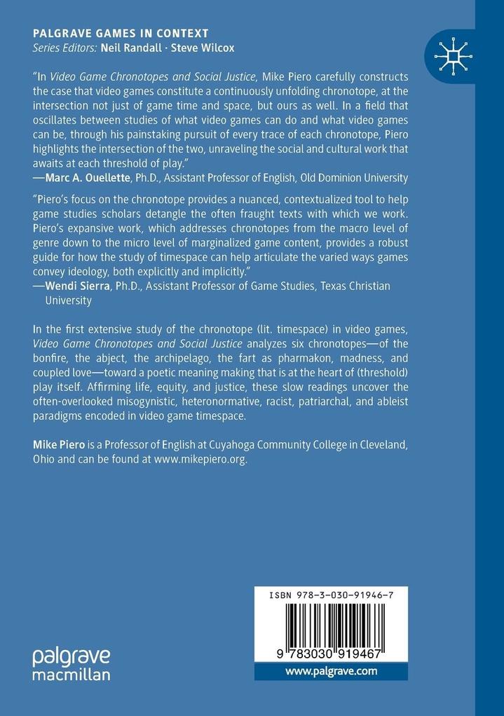Weitere Ansicht: Video Game Chronotopes and Social Justice | Mike Piero