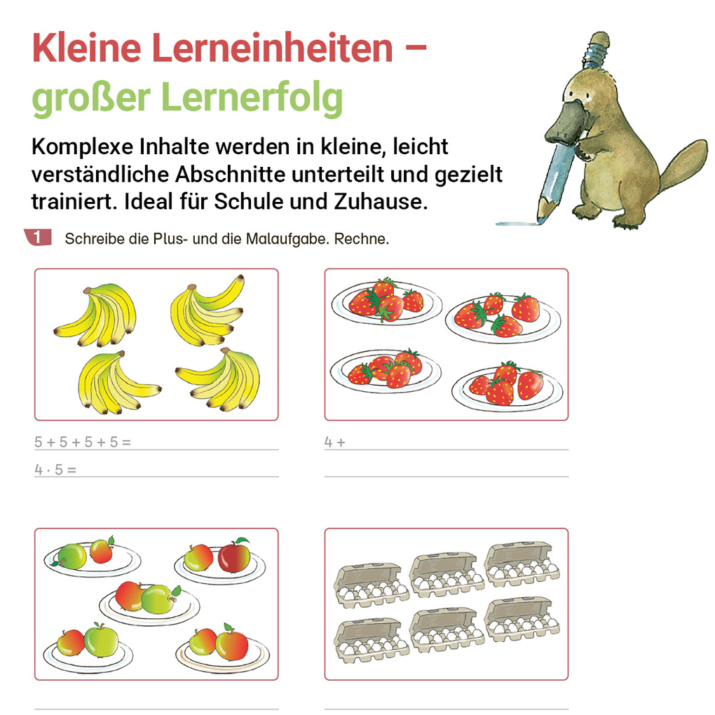 Weitere Ansicht: Rechnen mit Rico Schnabel Klasse 2, Heft 2 - Selbstständig das Multiplizieren und Dividieren trainieren | Wiebke Meyer, Thomas Laubis