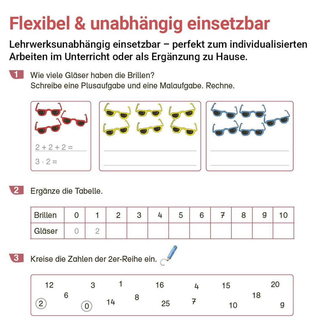 Weitere Ansicht: Rechnen mit Rico Schnabel Klasse 2, Heft 2 - Selbstständig das Multiplizieren und Dividieren trainieren | Wiebke Meyer, Thomas Laubis