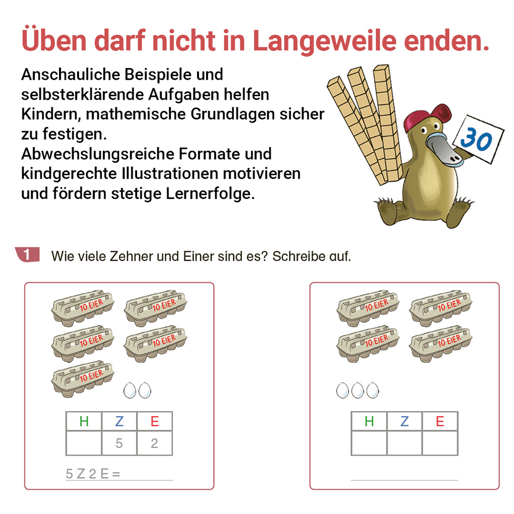 Weitere Ansicht: Rechnen mit Rico Schnabel 2, Heft 1 - Selbstständig das Addieren und Subtrahieren bis 100 trainieren | Wiebke Meyer, Thomas Laubis