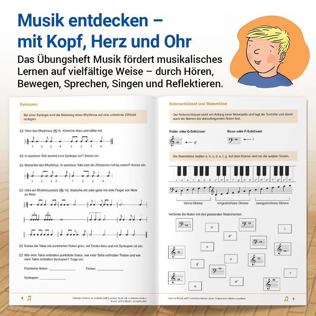 Weitere Ansicht: Das Übungsheft Musik 7/8 | Wolfgang Junge, Sabine Schaal