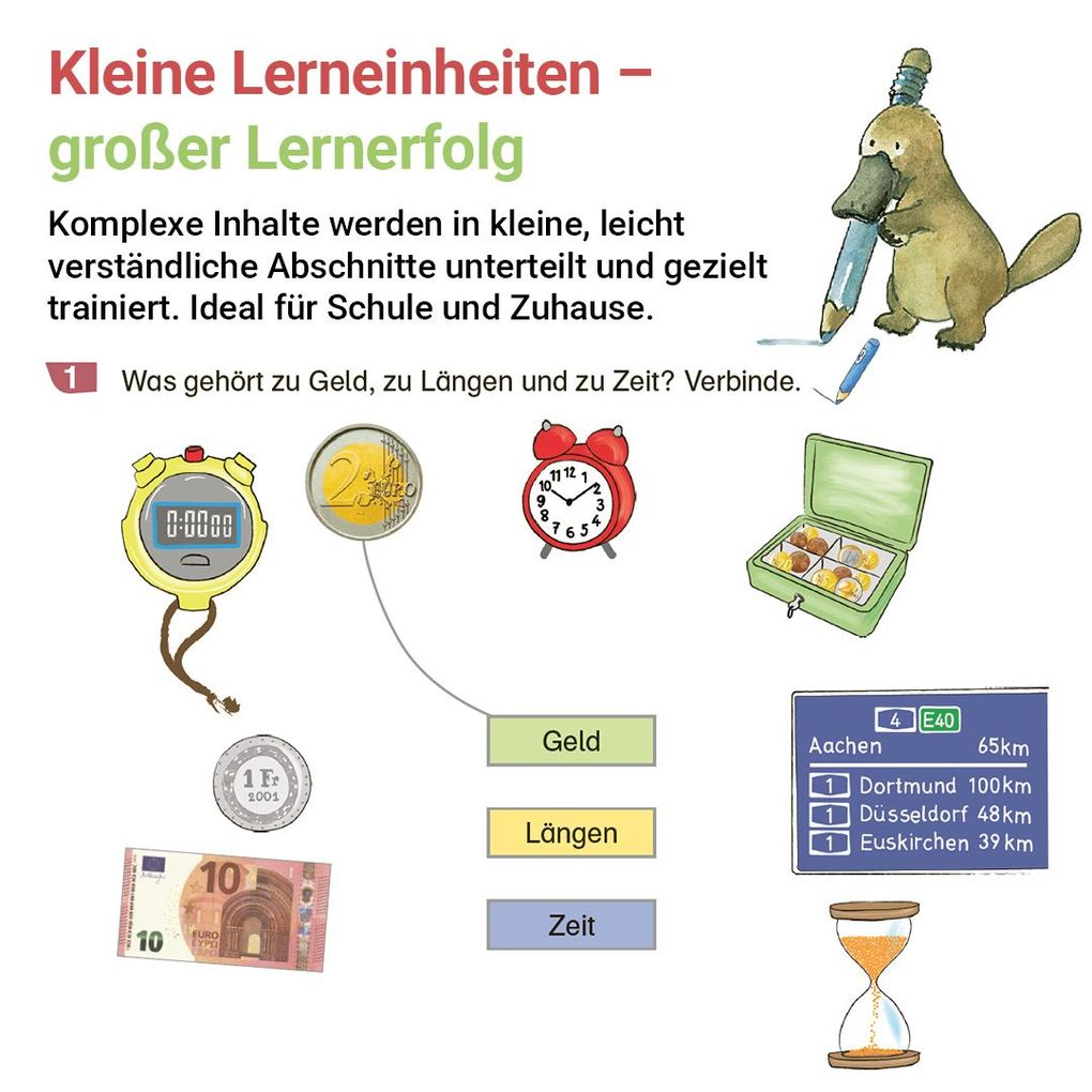 Weitere Ansicht: Rechnen mit Rico Schnabel Klasse 2, Heft 3 - Selbstständig Größen und Sachrechnen trainieren | Wiebke Meyer, Thomas Laubis
