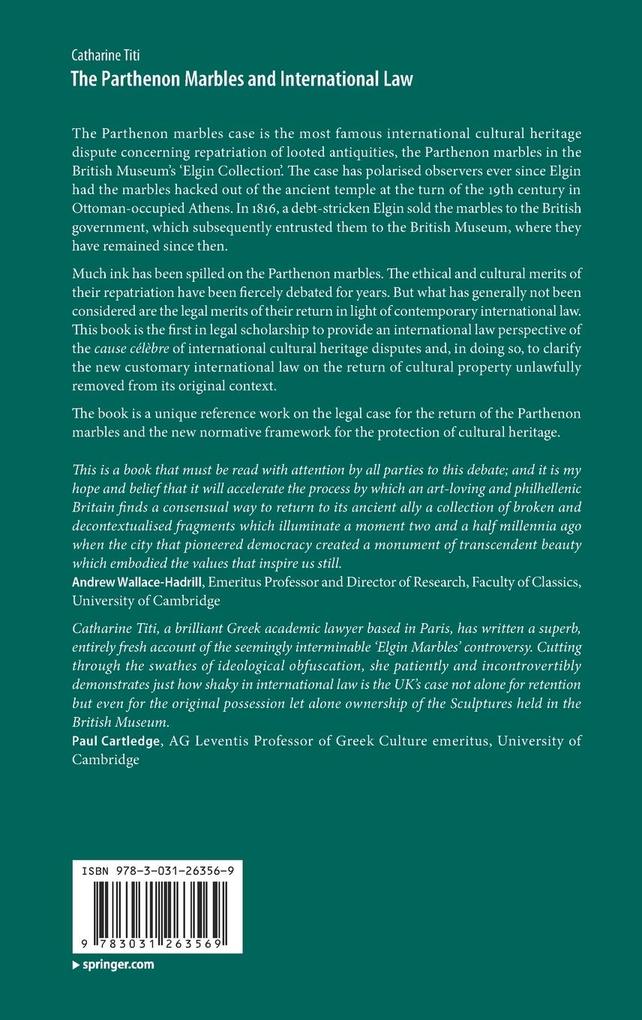Weitere Ansicht: The Parthenon Marbles and International Law | Catharine Titi