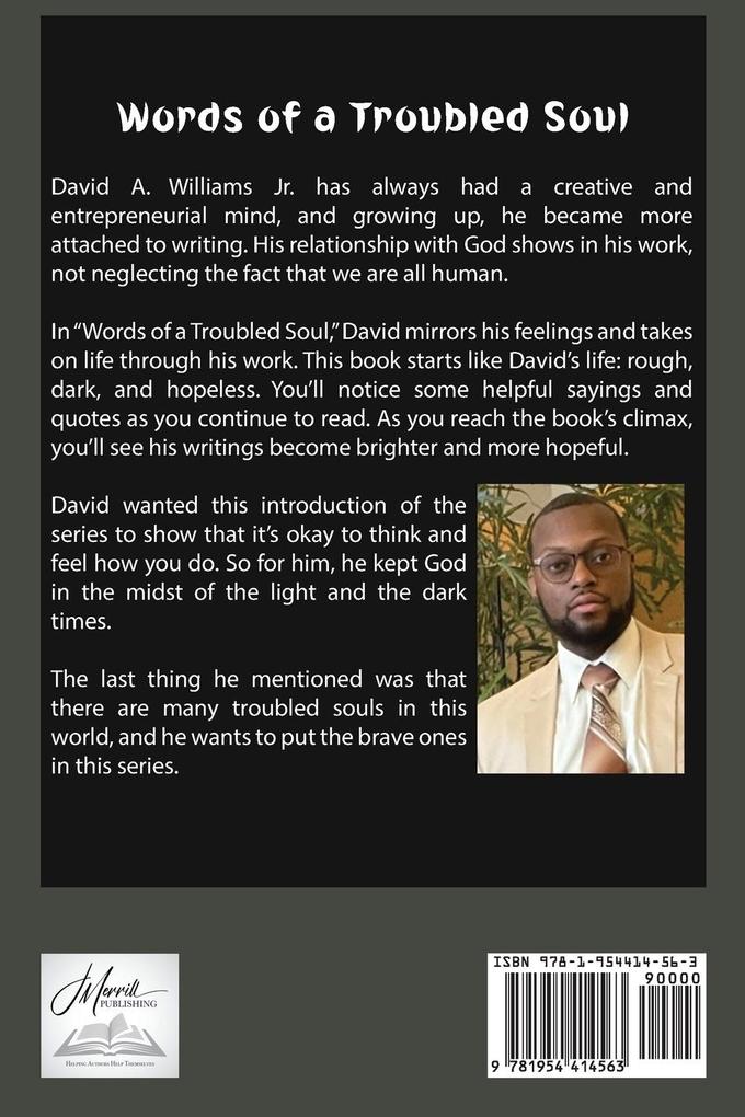Weitere Ansicht: Words of a Troubled Soul | Williams David