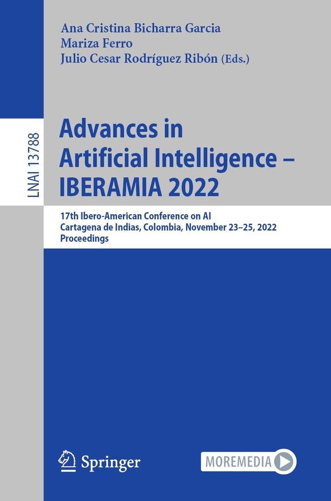 Produktbild: Advances in Artificial Intelligence - IBERAMIA 2022