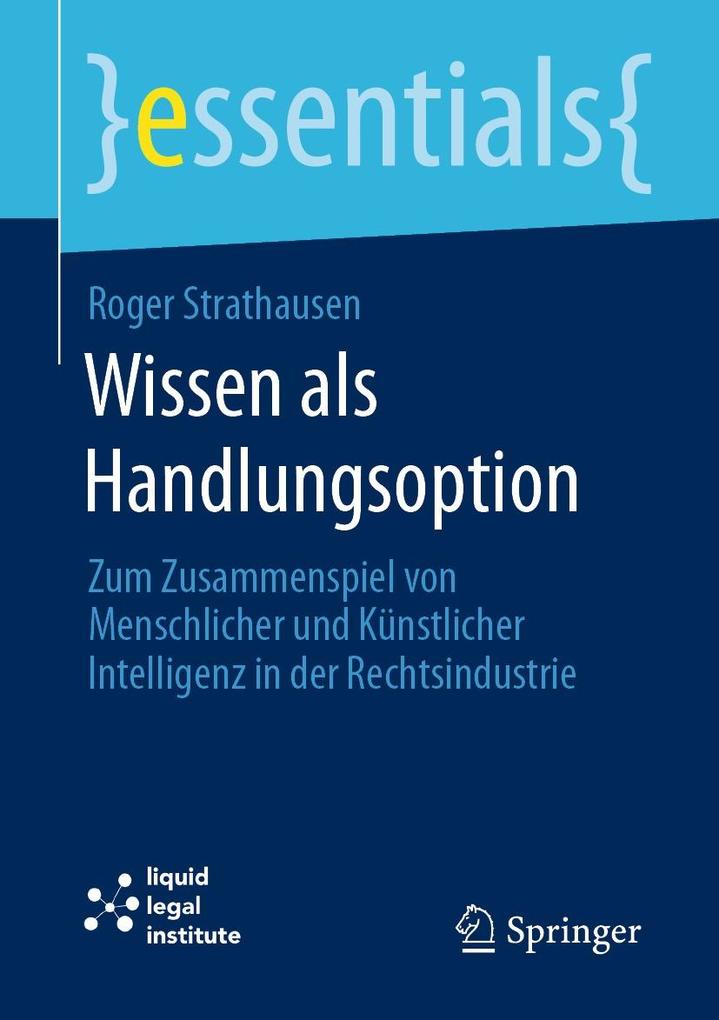 Produktbild: Wissen als Handlungsoption | Roger Strathausen