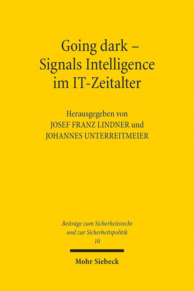 Produktbild: Going dark - Signals Intelligence im IT-Zeitalter