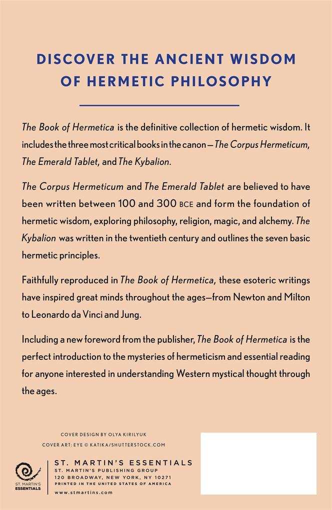 Weitere Ansicht: Book of Hermetica | Three Initiates