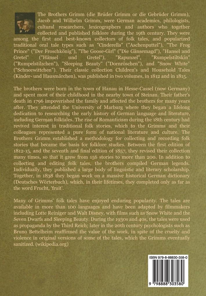 Weitere Ansicht: Household Tales by Brothers Grimm | Jacob Grimm