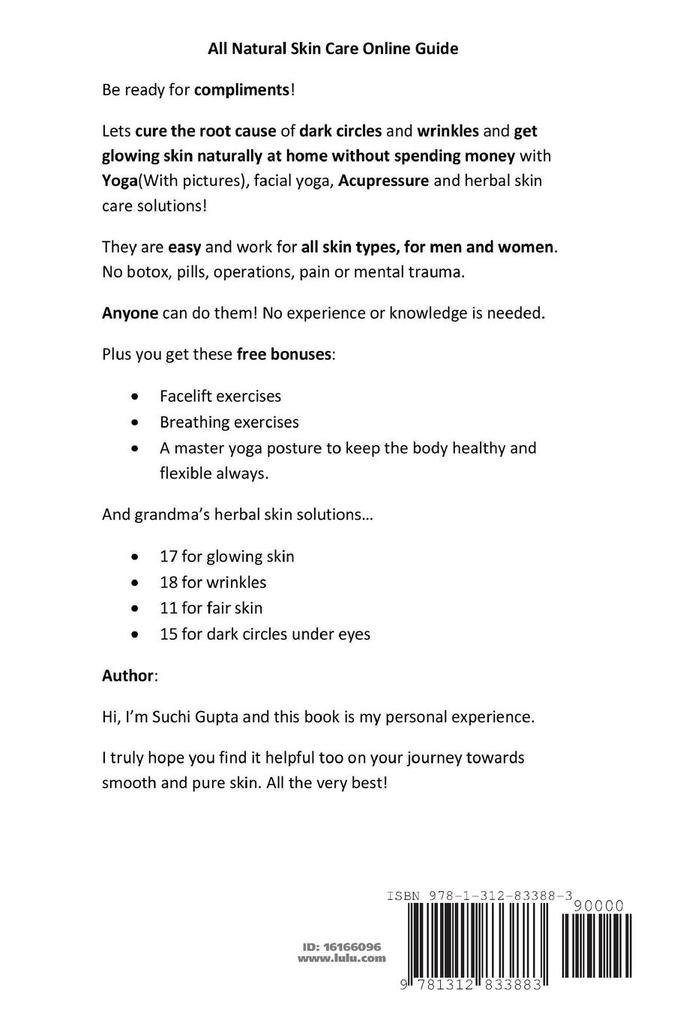 Weitere Ansicht: All Natural Skin Care Online Guide | Suchi Gupta