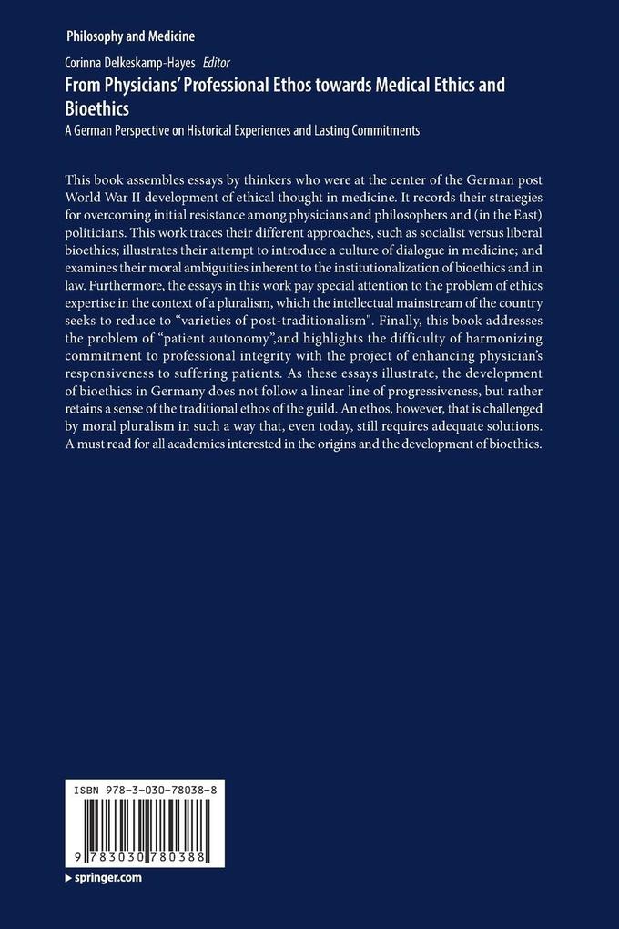 Weitere Ansicht: From Physicians' Professional Ethos towards Medical Ethics and Bioethics