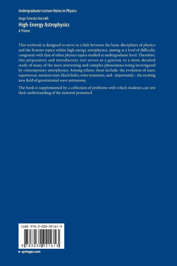 Weitere Ansicht: High-Energy Astrophysics | Jorge Ernesto Horvath