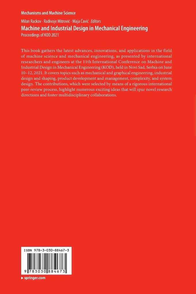 Weitere Ansicht: Machine and Industrial Design in Mechanical Engineering