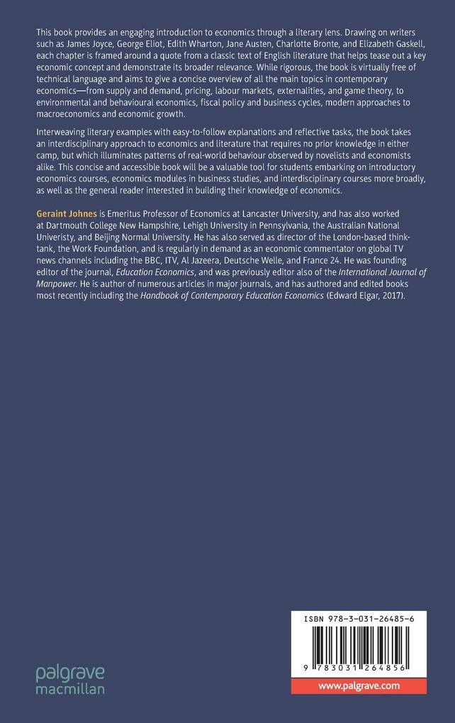 Weitere Ansicht: Economics for Lovers of Literature | Geraint Johnes