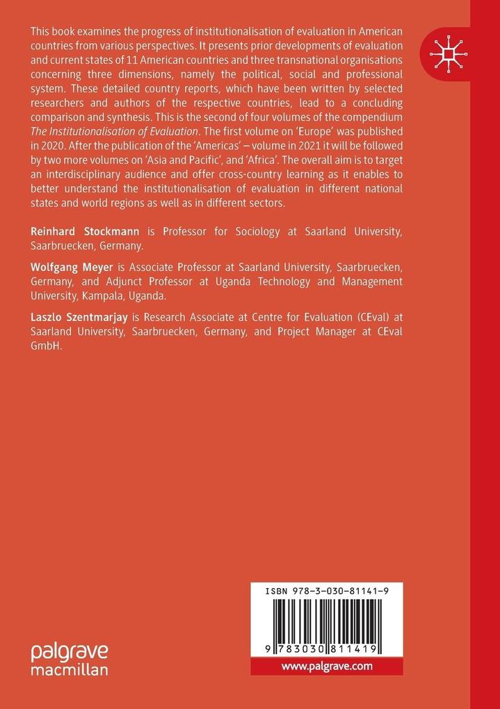 Weitere Ansicht: The Institutionalisation of Evaluation in the Americas