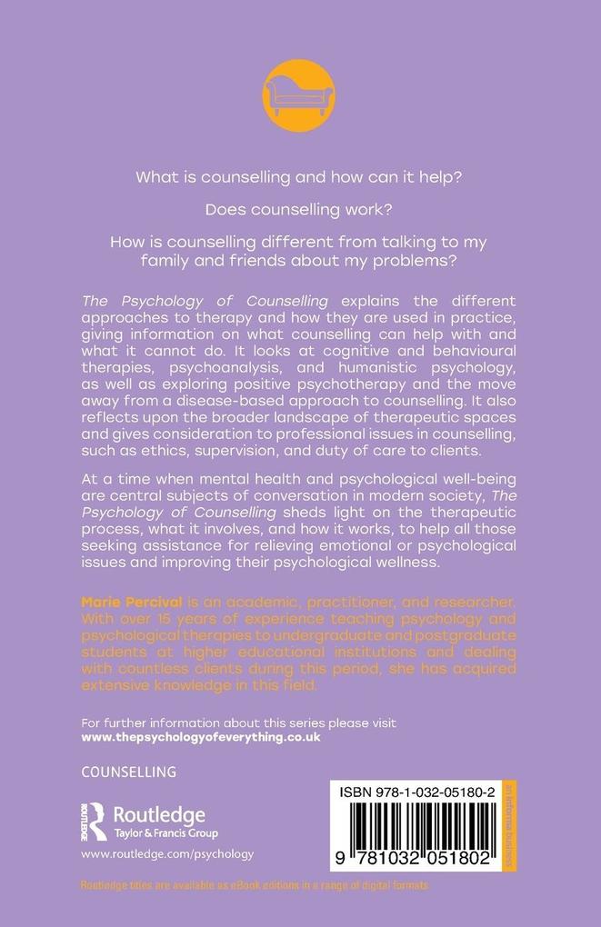 Weitere Ansicht: The Psychology of Counselling | Marie Percival