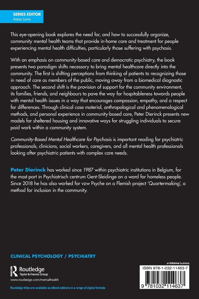 Weitere Ansicht: Community-Based Mental Healthcare for Psychosis | Peter Dierinck