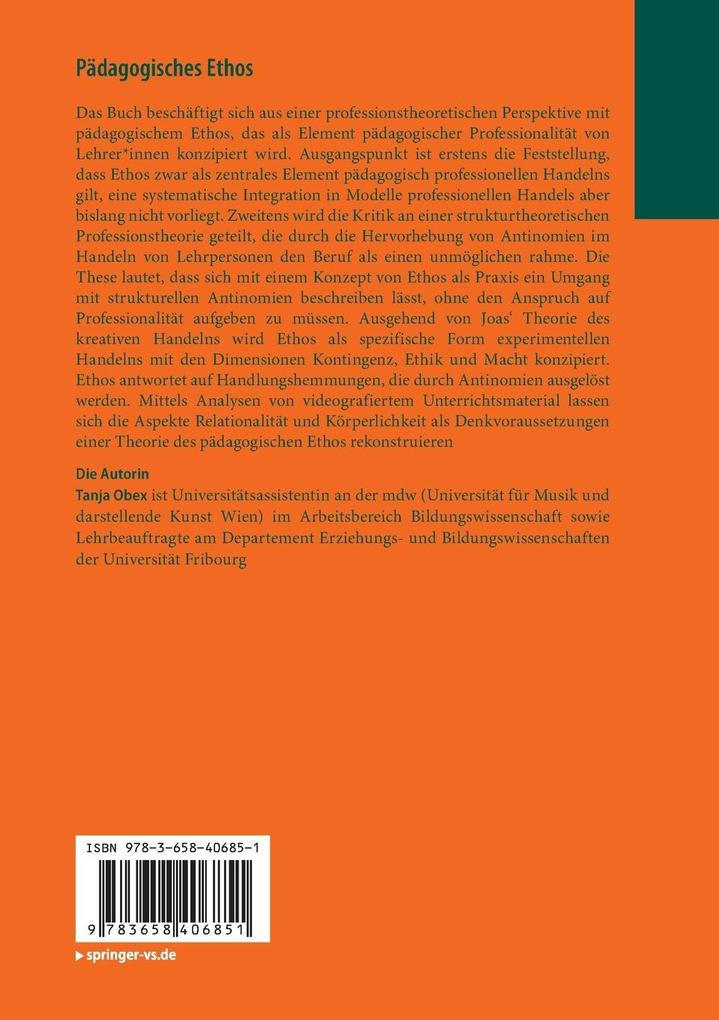 Weitere Ansicht: Pädagogisches Ethos | Tanja Obex