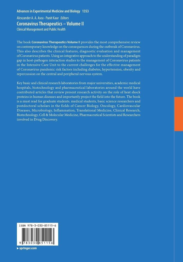 Weitere Ansicht: Coronavirus Therapeutics - Volume II