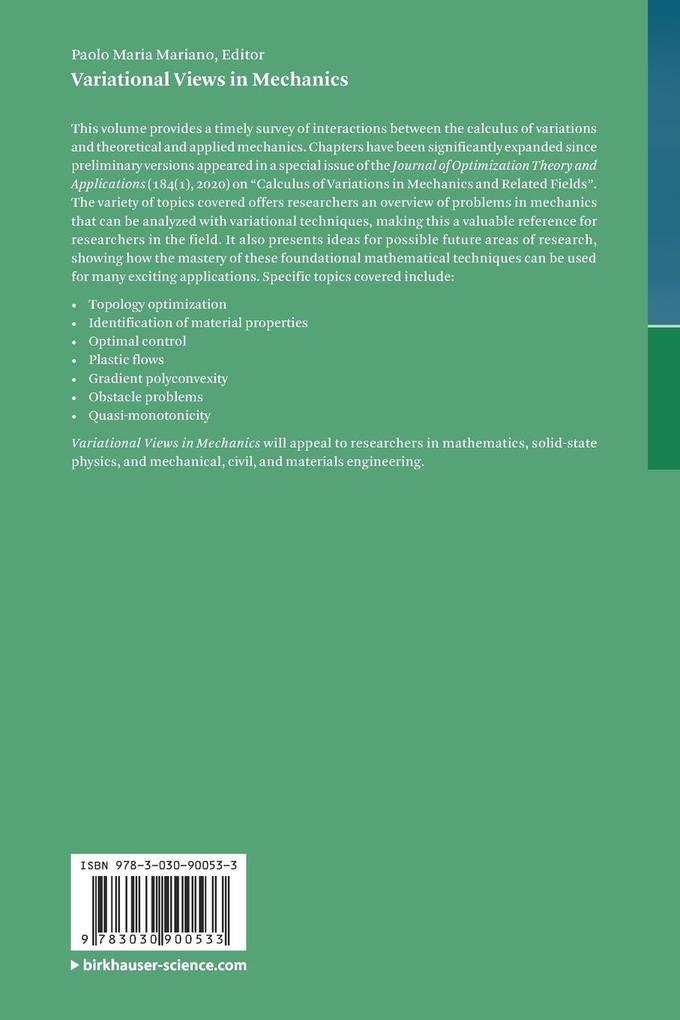 Weitere Ansicht: Variational Views in Mechanics
