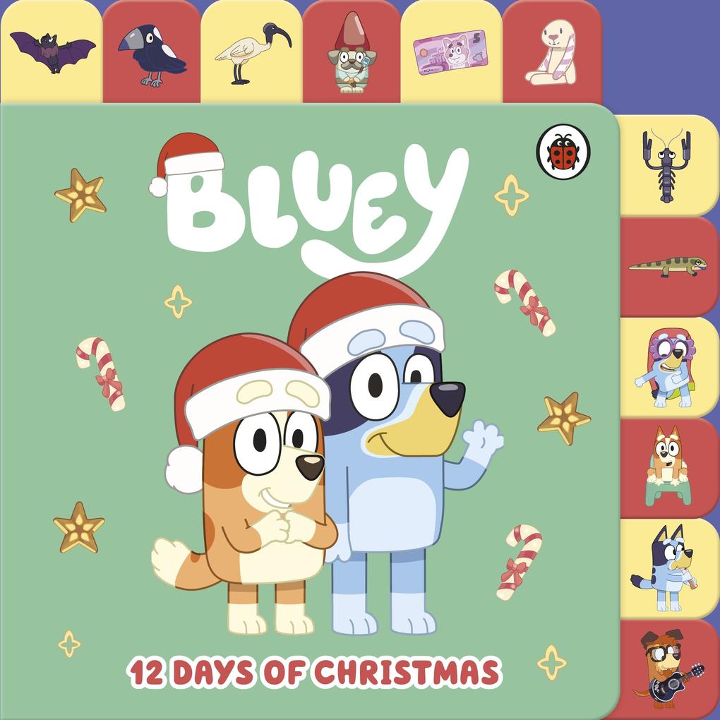 Produktbild: Bluey: 12 Days of Christmas Tabbed Board Book | Bluey