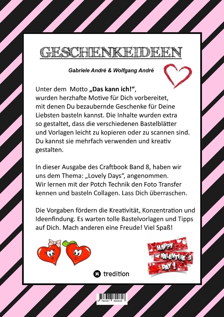 Weitere Ansicht: CRAFTBOOK - TOLLE GESCHENKEIDEEN - KREATIVE FOTOCOLLAGEN - WERKEN MIT FOTO TRANSFER - ZEICHNEN - MALEN - BASTELN | Gabriele André, Wolfgang André