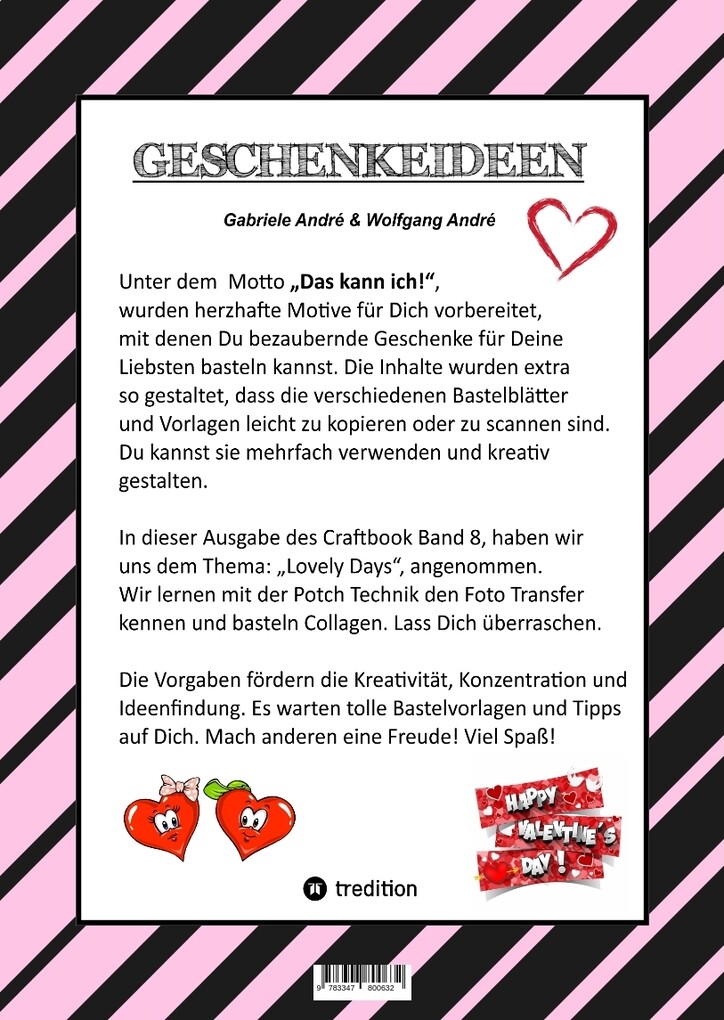 Weitere Ansicht: CRAFTBOOK - TOLLE GESCHENKEIDEEN - KREATIVE FOTOCOLLAGEN - WERKEN MIT FOTO TRANSFER - ZEICHNEN - MALEN - BASTELN | Gabriele André, Wolfgang André