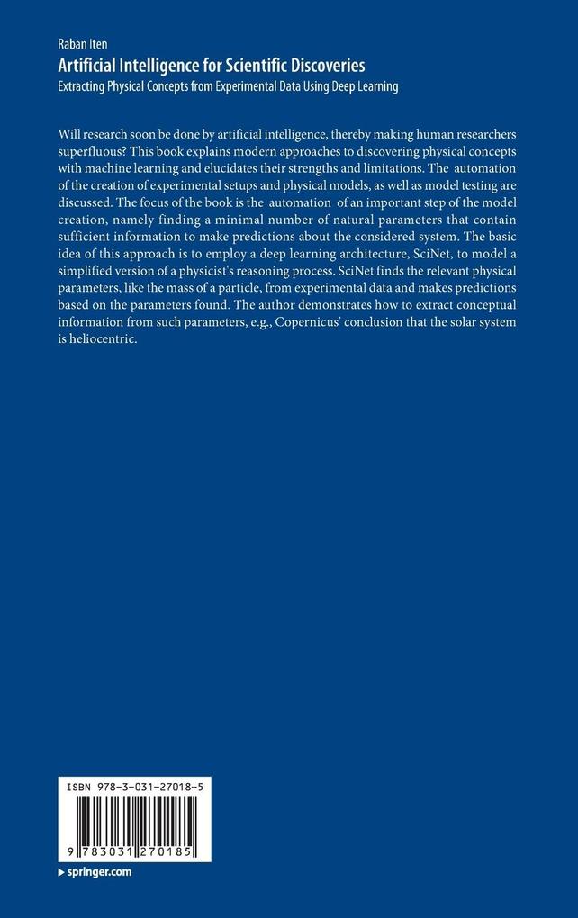 Weitere Ansicht: Artificial Intelligence for Scientific Discoveries | Raban Iten