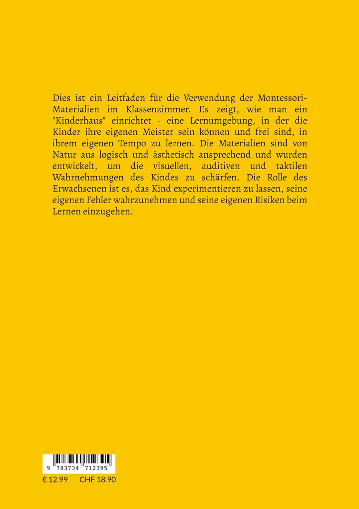 Weitere Ansicht: Dr. Montessoris eigenes Handbuch | Maria Montessori