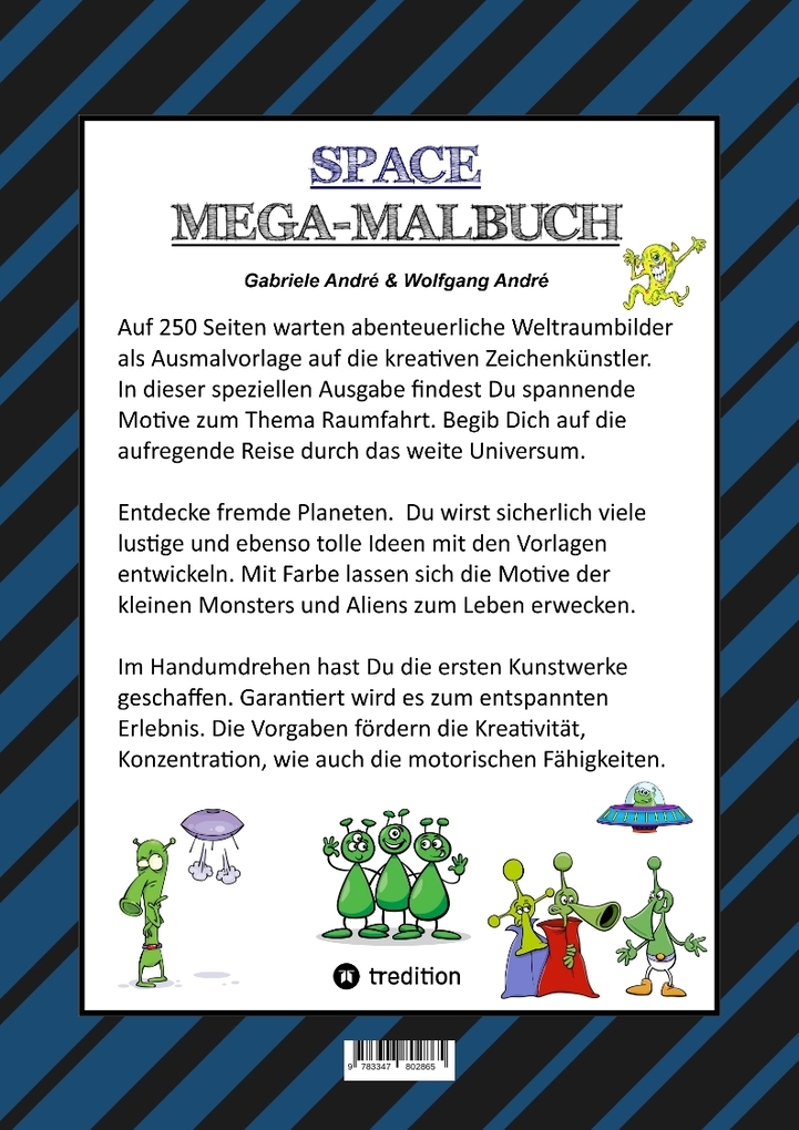 Weitere Ansicht: SPACE MEGA MALBUCH - SPEZIAL EDITION - ENTDECKE DAS UNIVERSUM - FREMDE PLANETEN - ERKUNDE DEN WELTRAUM - UFO - | Gabriele André, Wolfgang André