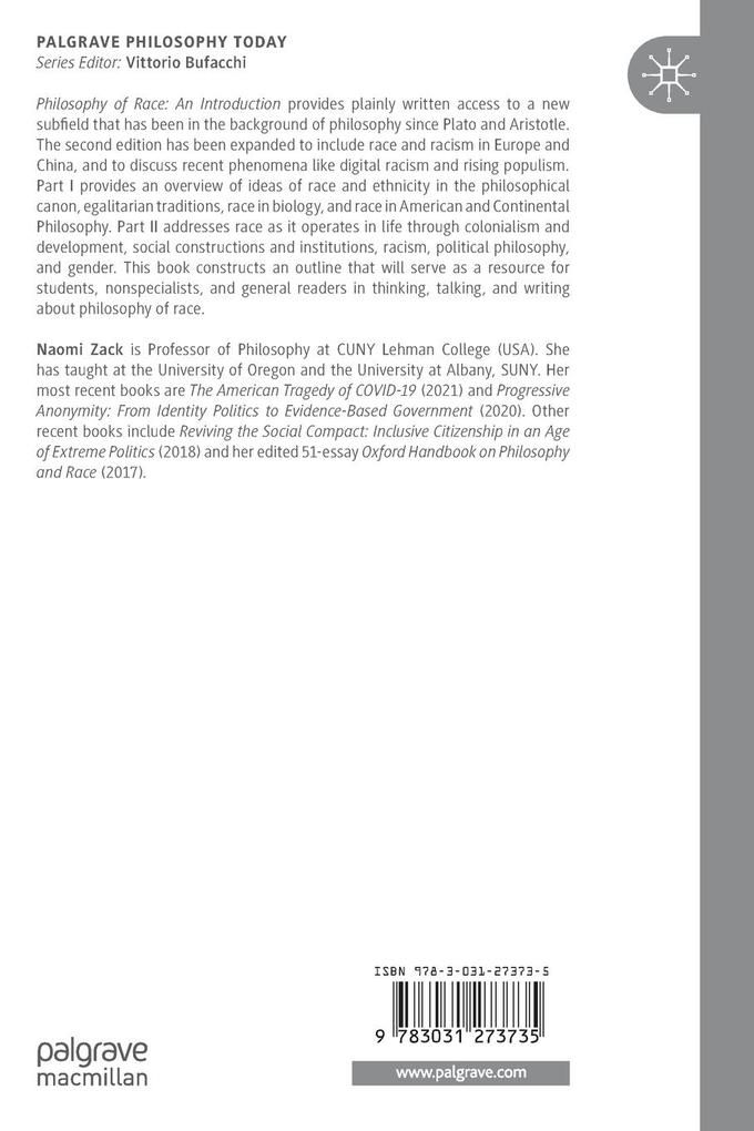 Weitere Ansicht: Philosophy of Race | Naomi Zack
