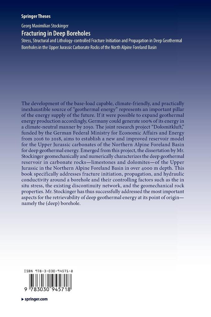 Weitere Ansicht: Fracturing in Deep Boreholes | Georg Maximilian Stockinger