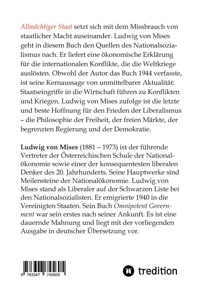 Weitere Ansicht: Allmächtiger Staat | Ludwig von Mises