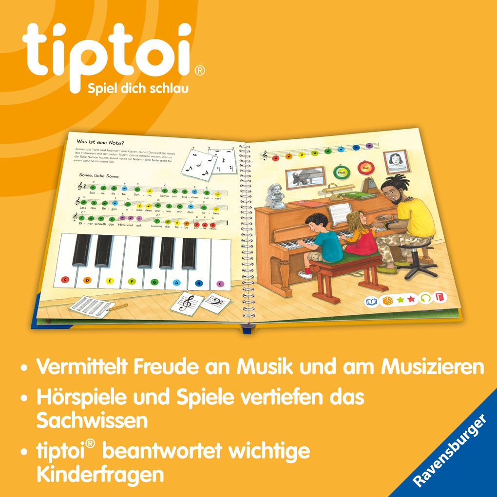 Weitere Ansicht: tiptoi® Wieso? Weshalb? Warum? - Wir entdecken die Musik | Inka Friese