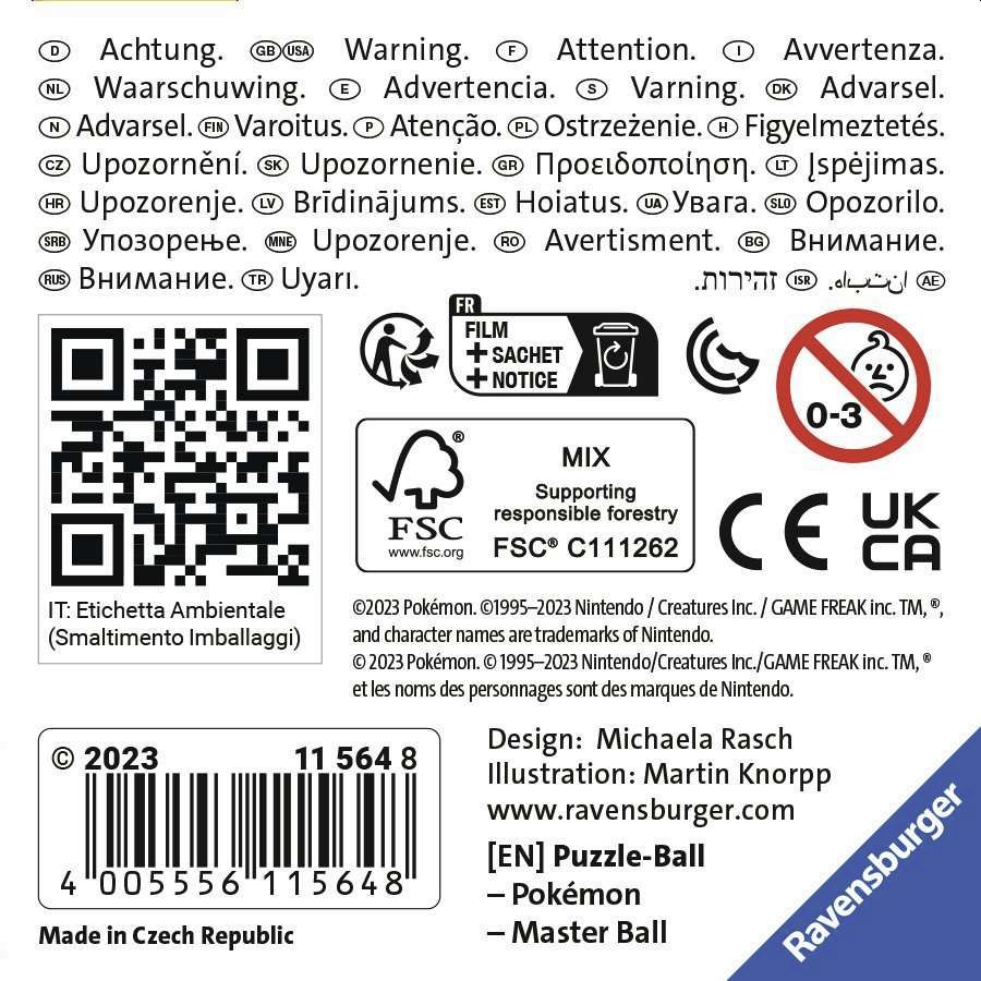 Weitere Ansicht: Ravensburger - Pokémon Meisterball, 54 Teile
