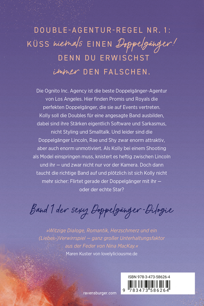 Weitere Ansicht: Doppelgänger-Agentur, Band 1: Double Crush (Humorvolle New-Adult-Romance für alle Fans von Kiss Me Once) | Nina MacKay
