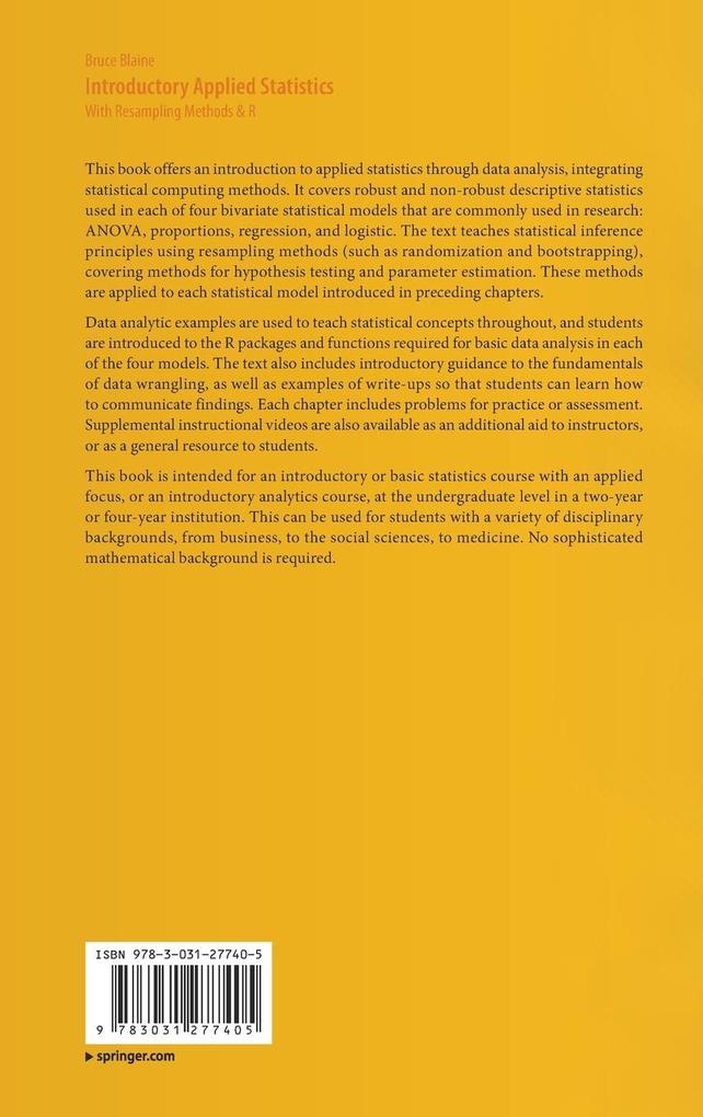 Weitere Ansicht: Introductory Applied Statistics | Bruce Blaine