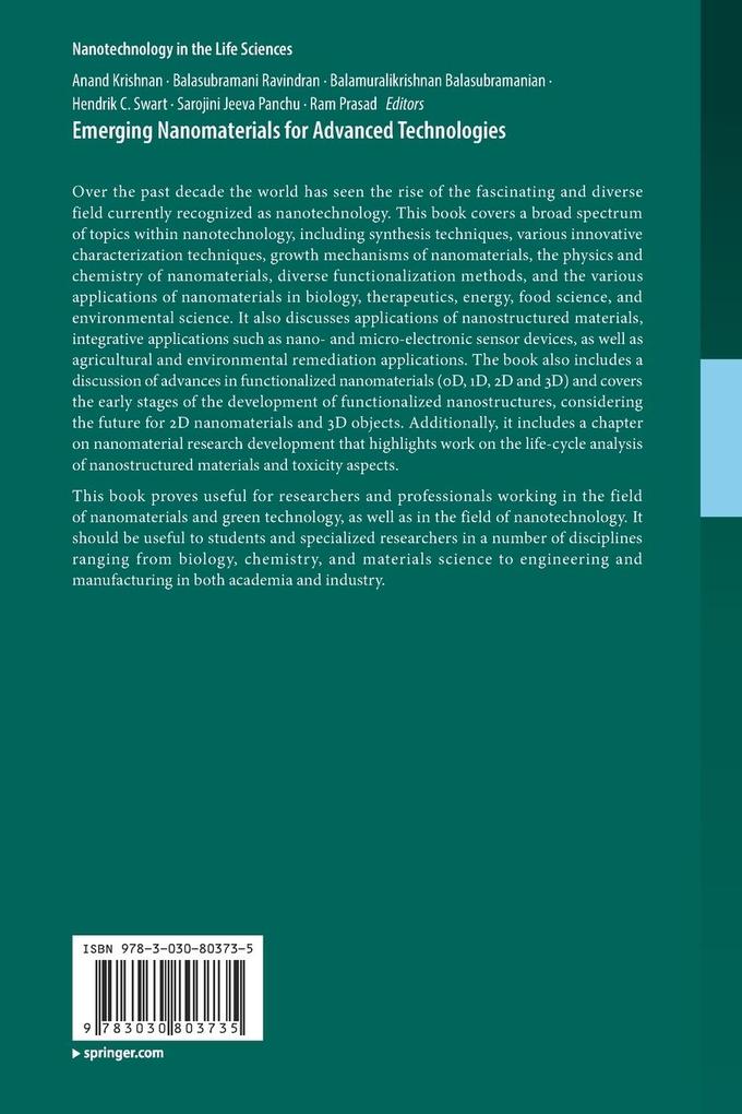 Weitere Ansicht: Emerging Nanomaterials for Advanced Technologies