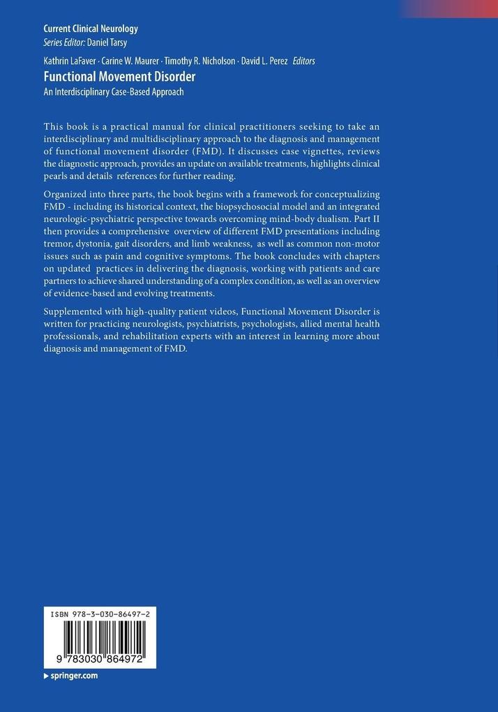 Weitere Ansicht: Functional Movement Disorder