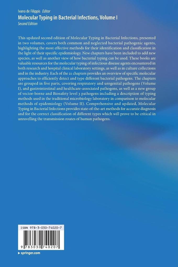 Weitere Ansicht: Molecular Typing in Bacterial Infections, Volume I