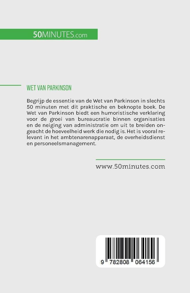 Weitere Ansicht: Wet van Parkinson | Pierre Pichère