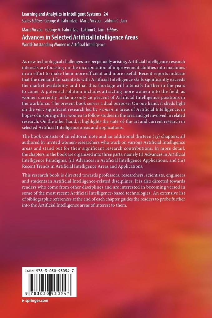 Weitere Ansicht: Advances in Selected Artificial Intelligence Areas